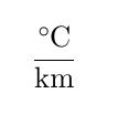 degree per km fraction mode
